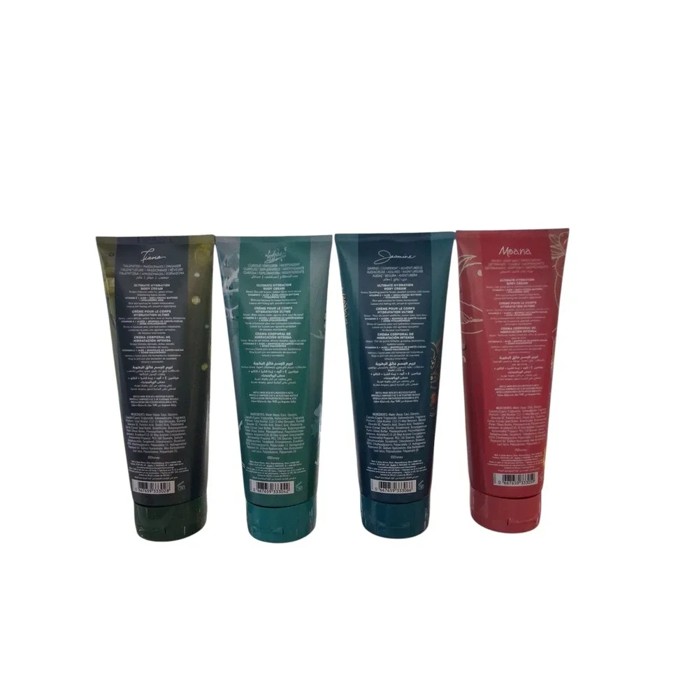 4pcs Bath & Body Works Disney Princess Tiana Jasmine Ariel Moana‎ Body Cream Set
